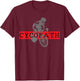Road Bike Cycologist Cycling Funny Road Cyclist Gift T-Shirt - T-Shirt | Maroon