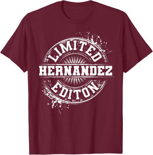 HERNANDEZ Funny Surname Family Tree Birthday Reunion Gift T-Shirt - T-Shirt | Maroon