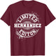 HERNANDEZ Funny Surname Family Tree Birthday Reunion Gift T-Shirt - T-Shirt | Maroon