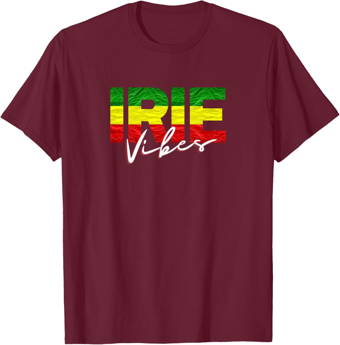 Irie Vibes T-Shirt - T-Shirt | Maroon