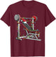 Santa In The Gym Funny Bench Press Christmas Weightlifting T-Shirt - T-Shirt | Maroon