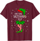 Tattooed Elf Christmas Matching Family Women Girls Elf T-Shirt - T-Shirt | Maroon