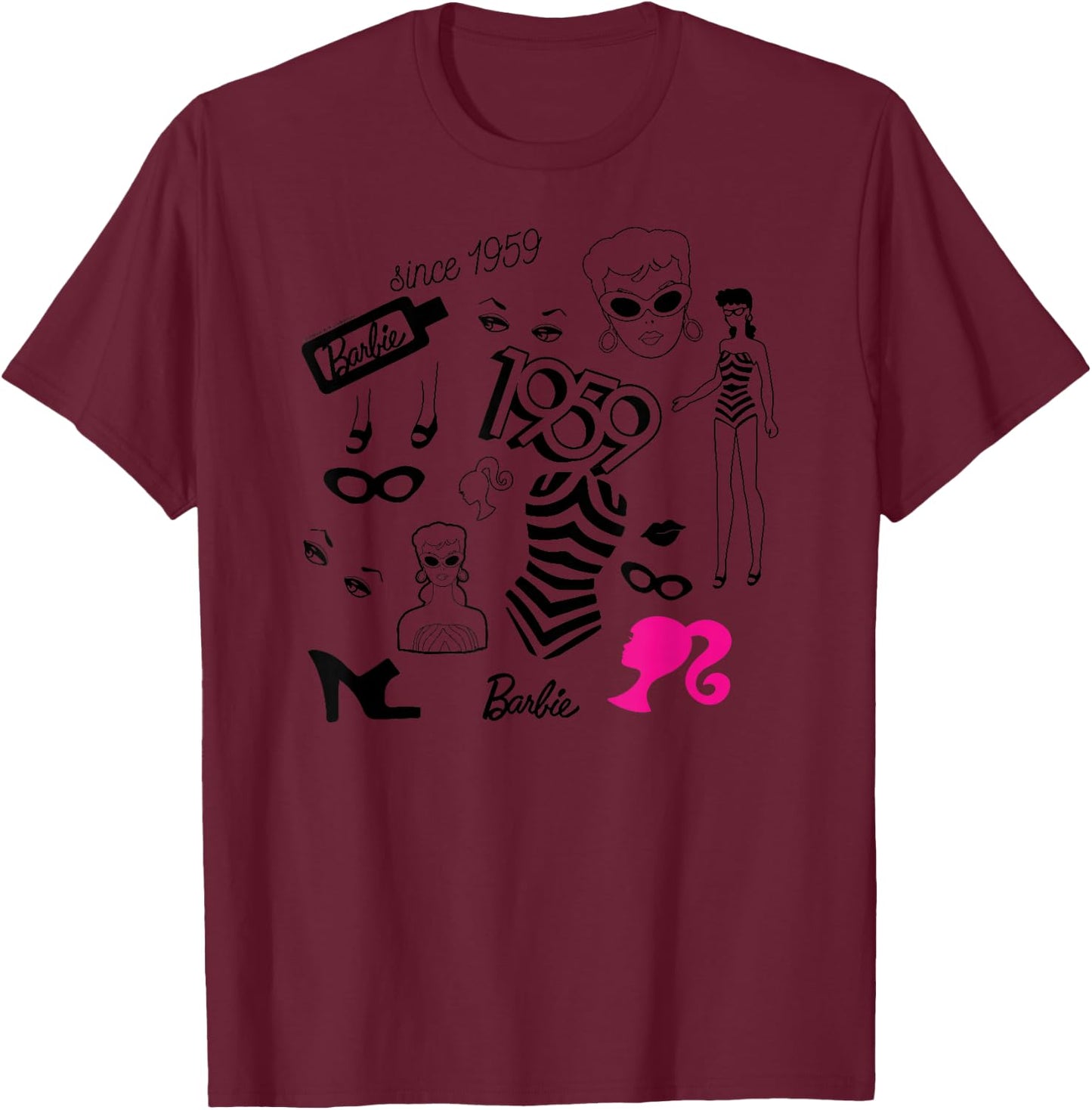 Barbie - 1959 T-Shirt - T-Shirt | Maroon