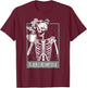 Black Coffee like my Soul Skeleton Funny men women T-Shirt - T-Shirt | Maroon