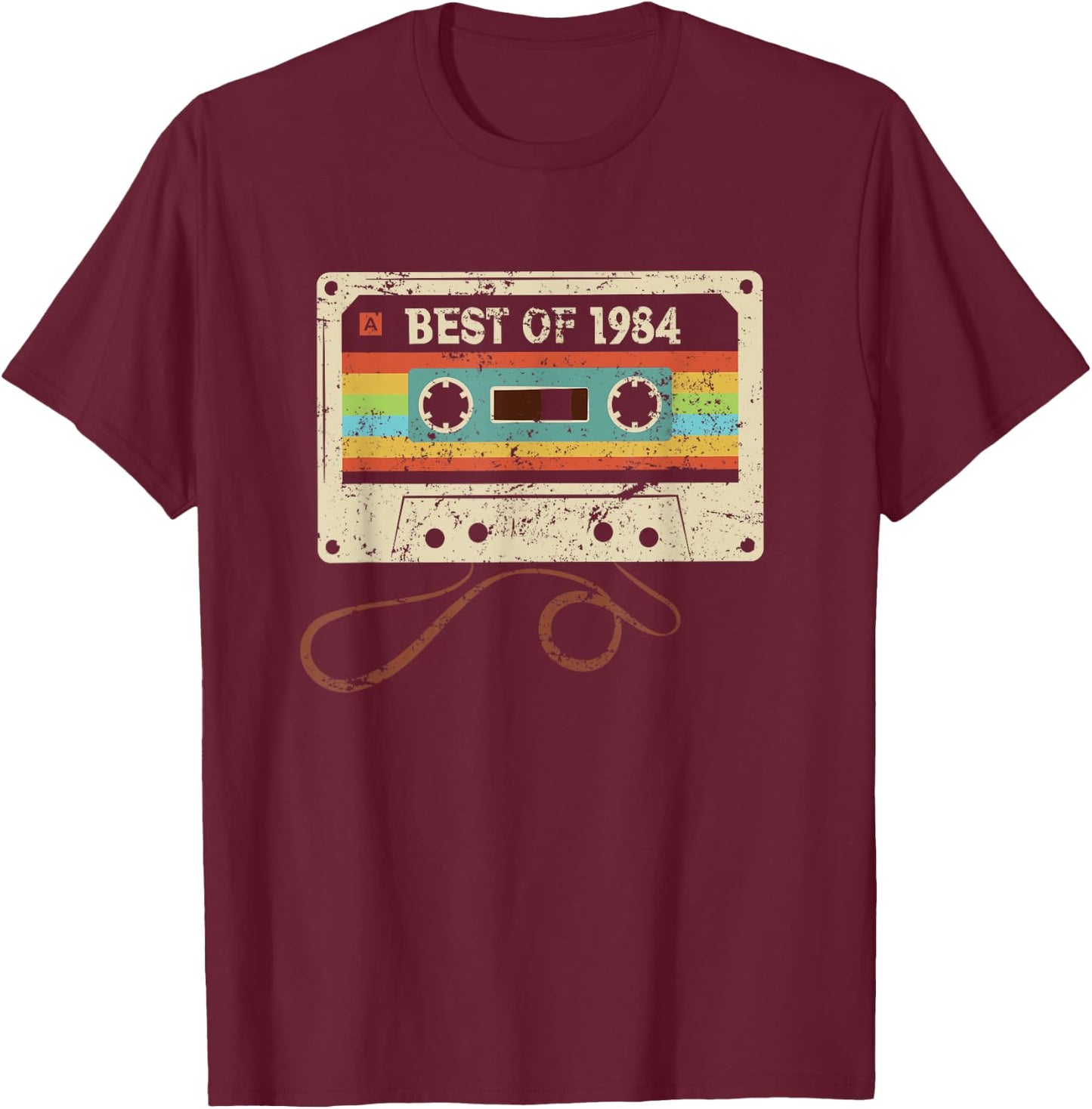 Best of 1984 Cool 41 Year Old Bday Men Women 41st Birthday T-Shirt - T-Shirt | Maroon