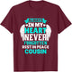 Cousin In Heaven Family Member Memorial T-Shirt - T-Shirt | Maroon