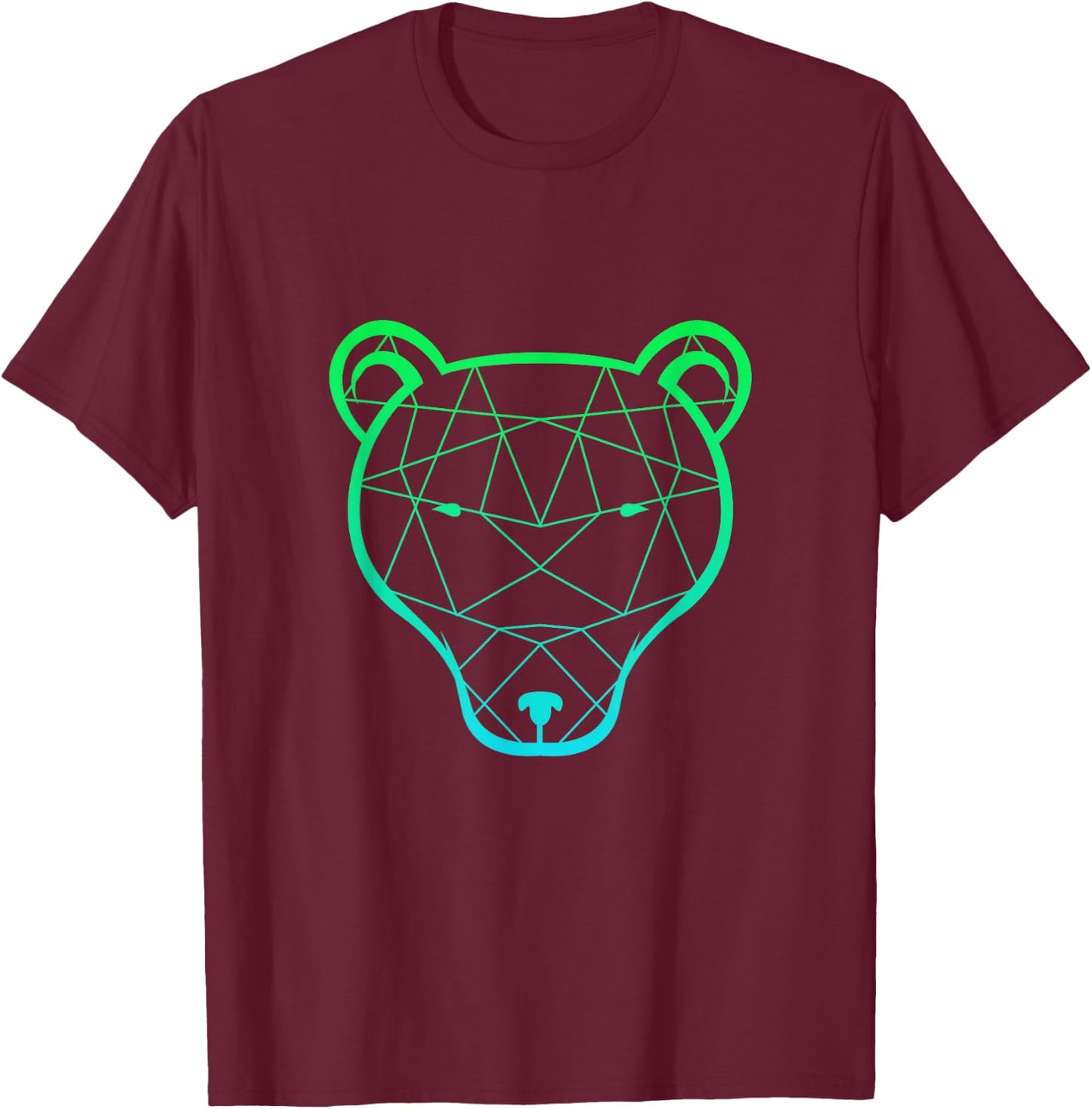 Bear grizzly bear brown bear mighty bear paw hunter wild T-Shirt - T-Shirt | Maroon