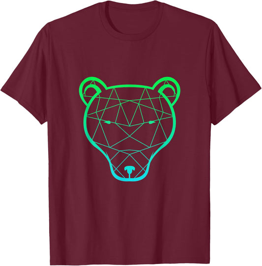 Bear grizzly bear brown bear mighty bear paw hunter wild T-Shirt - T-Shirt | Maroon