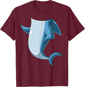 Easy Shark Costume Shark Body Headless Shark Costume T-Shirt - T-Shirt | Maroon