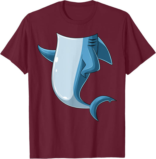 Easy Shark Costume Shark Body Headless Shark Costume T-Shirt - T-Shirt | Maroon