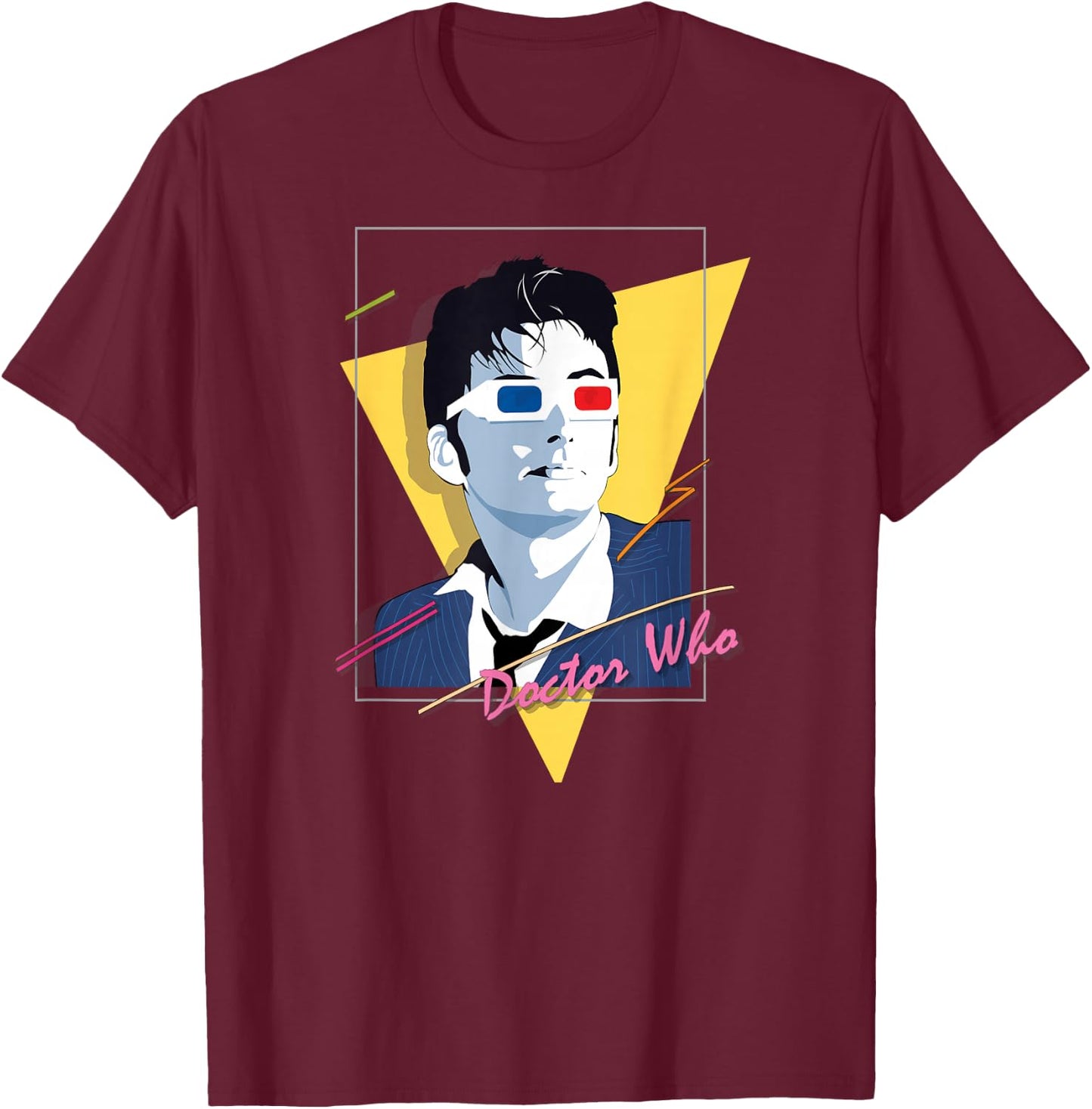 80s Tenant Retro Time Traveler Sci-Fi Fan T-Shirt - T-Shirt | Maroon