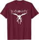 Death Note Ryuk Silhouette with Logo Anime T-Shirt - T-Shirt | Maroon