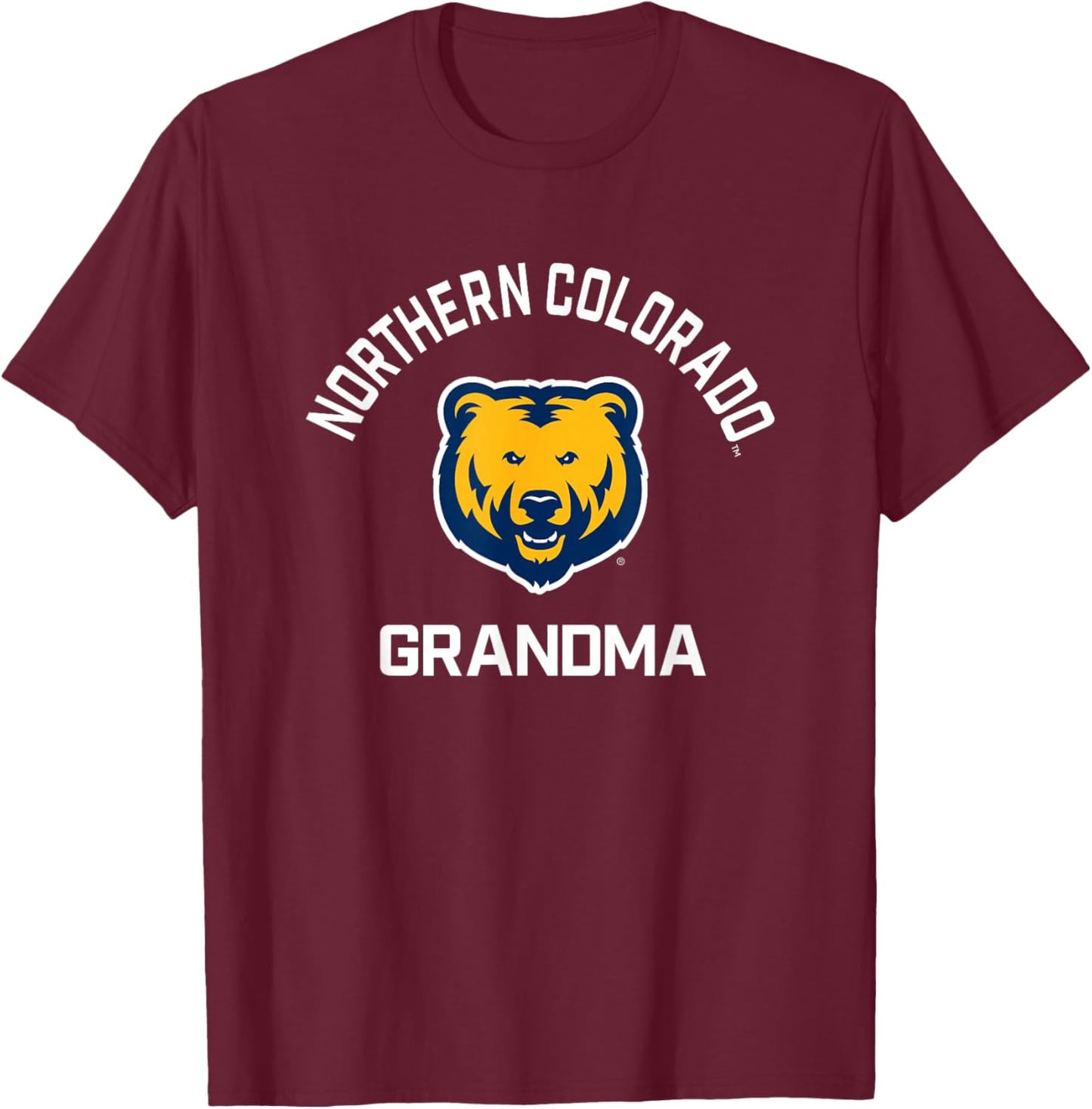 University of Northern Colorado Bears Arched Grandma T-Shirt - T-Shirt | Maroon