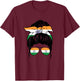 Indian Girl India Indian Flag Patriotic Proud Indian Girl T-Shirt - T-Shirt | Maroon