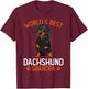 Dachshund Grandpa Funny Weenie Dog Lover Weiner Dog T-Shirt - T-Shirt | Maroon
