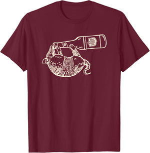 Lone Star Style - Pale Texas Armadillo T-Shirt - T-Shirt | Maroon