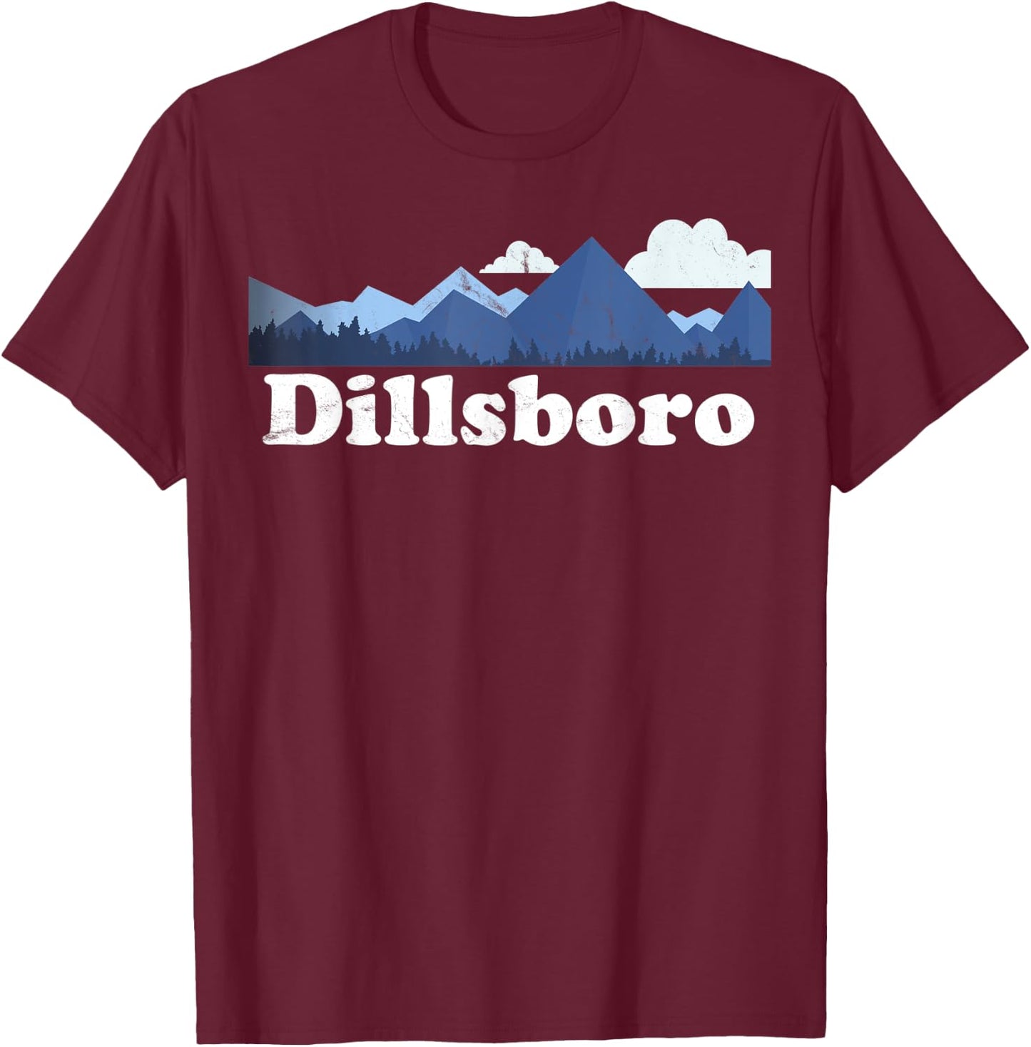 Dillsboro North Carolina Blue Ridge Mountains NC T-Shirt - T-Shirt | Maroon