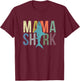Mama Shark T-Shirt - T-Shirt | Maroon