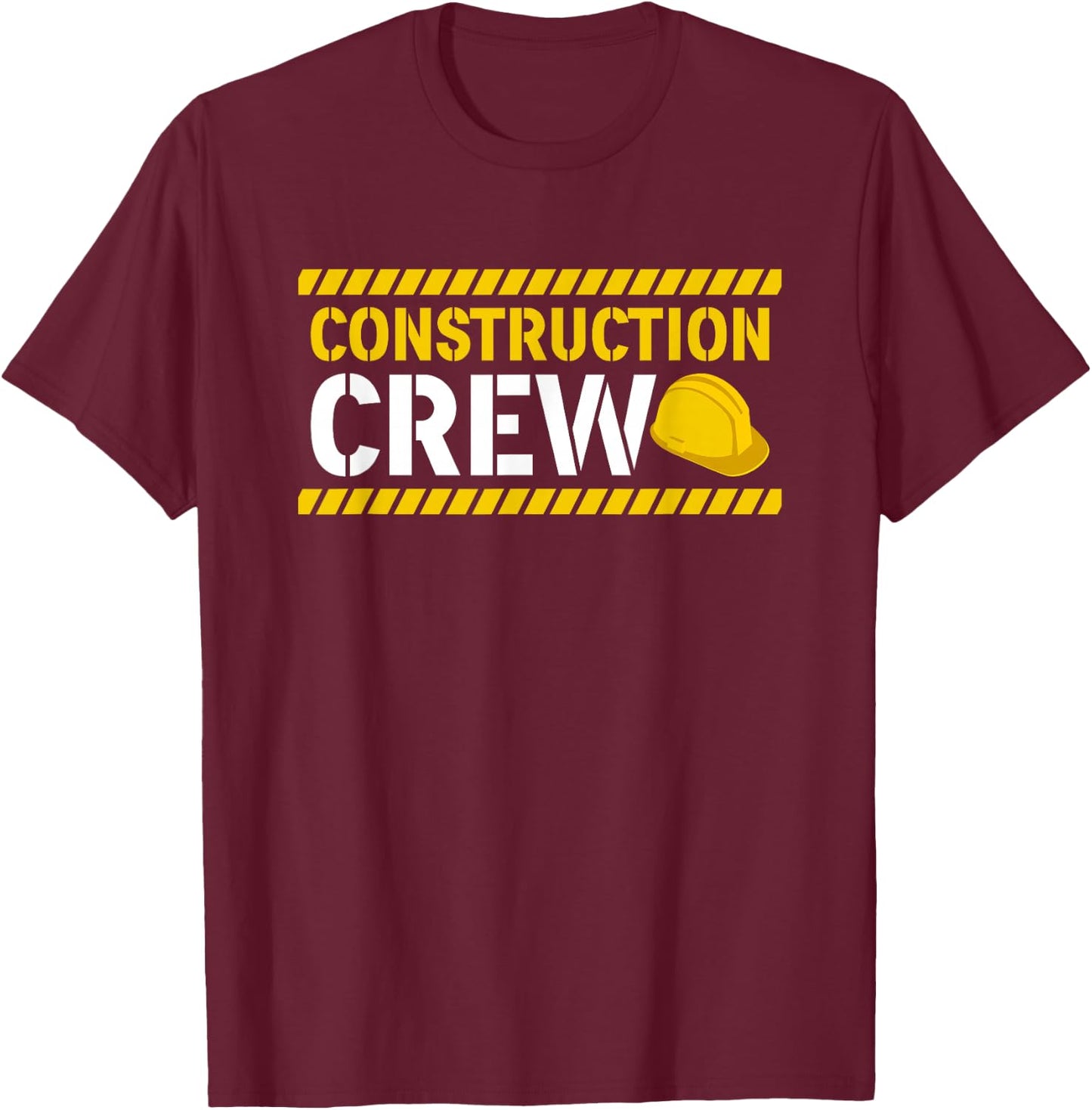 Construction Crew & Highway Worker T-Shirt - T-Shirt | Maroon