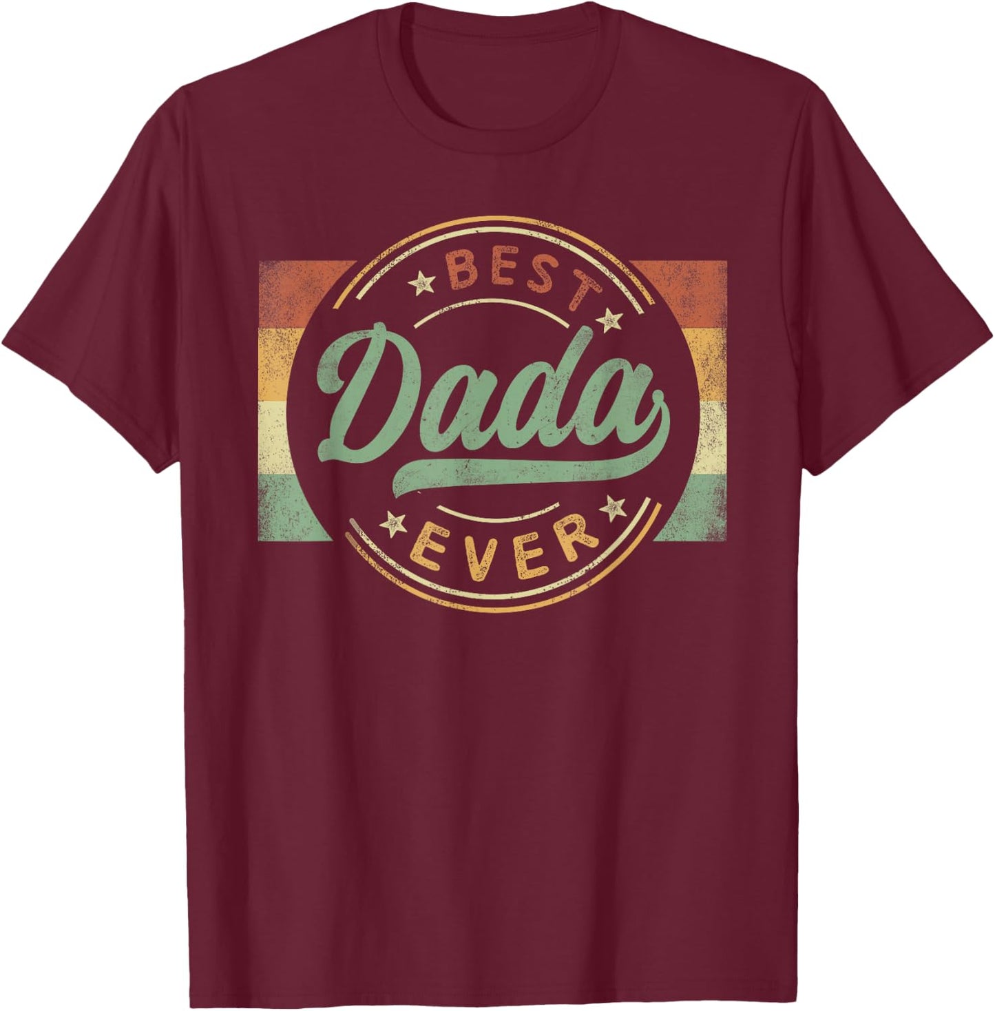 Best Dada Ever Emblem Father's Day Dada Gifts Dad T-Shirt - T-Shirt | Maroon