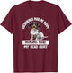 Funny Humans Hurt My Head Happy Piebald Dachshund Lover T-Shirt - T-Shirt | Maroon