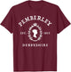 Pemberley Derbyshire 1813 Pride and Prejudice Jane Austen T-Shirt - T-Shirt | Maroon