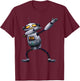 Cool Love Dancing Dabber Mechanisms Men Designs Funny Dabbing Robot | Cute Dab Dance Move Trend Machine Gift T-Shirt - T-Shirt | Maroon