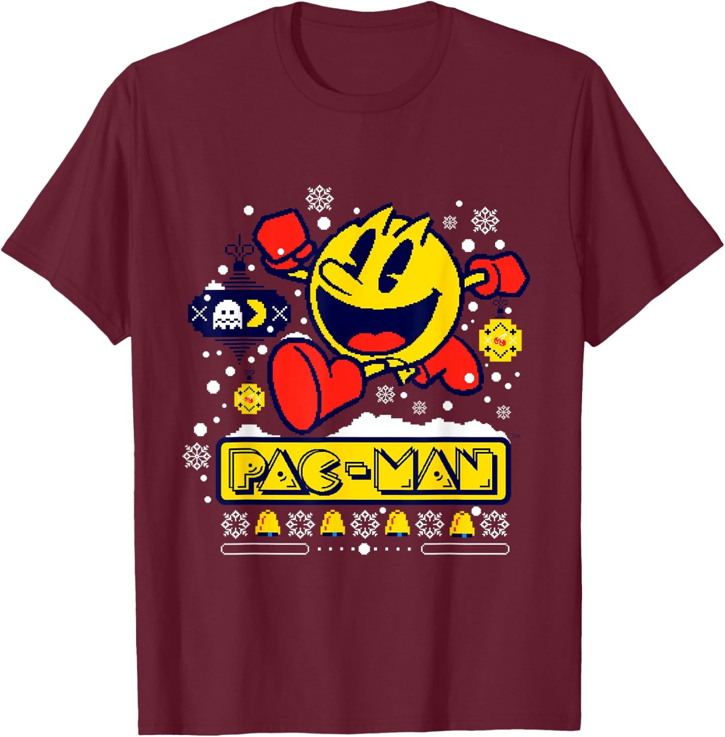 Pac-man T-Shirt - T-Shirt | Maroon