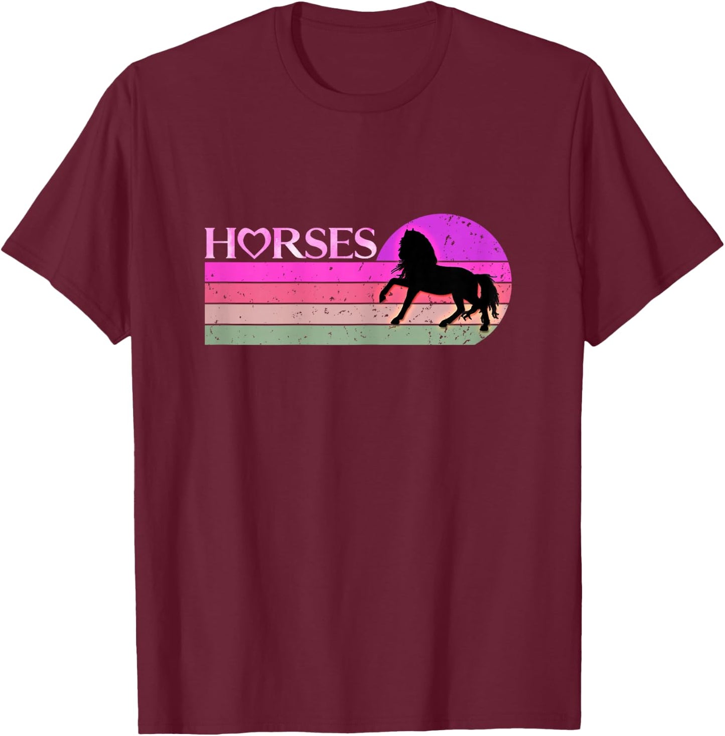 Horse lover Gifts For Girls & Women Who Love Horses T-Shirt - T-Shirt | Maroon