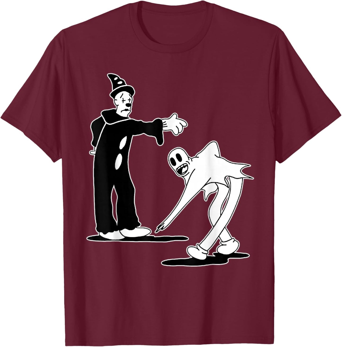 Koko the Clown Ghost Magic Dance T-Shirt - T-Shirt | Maroon