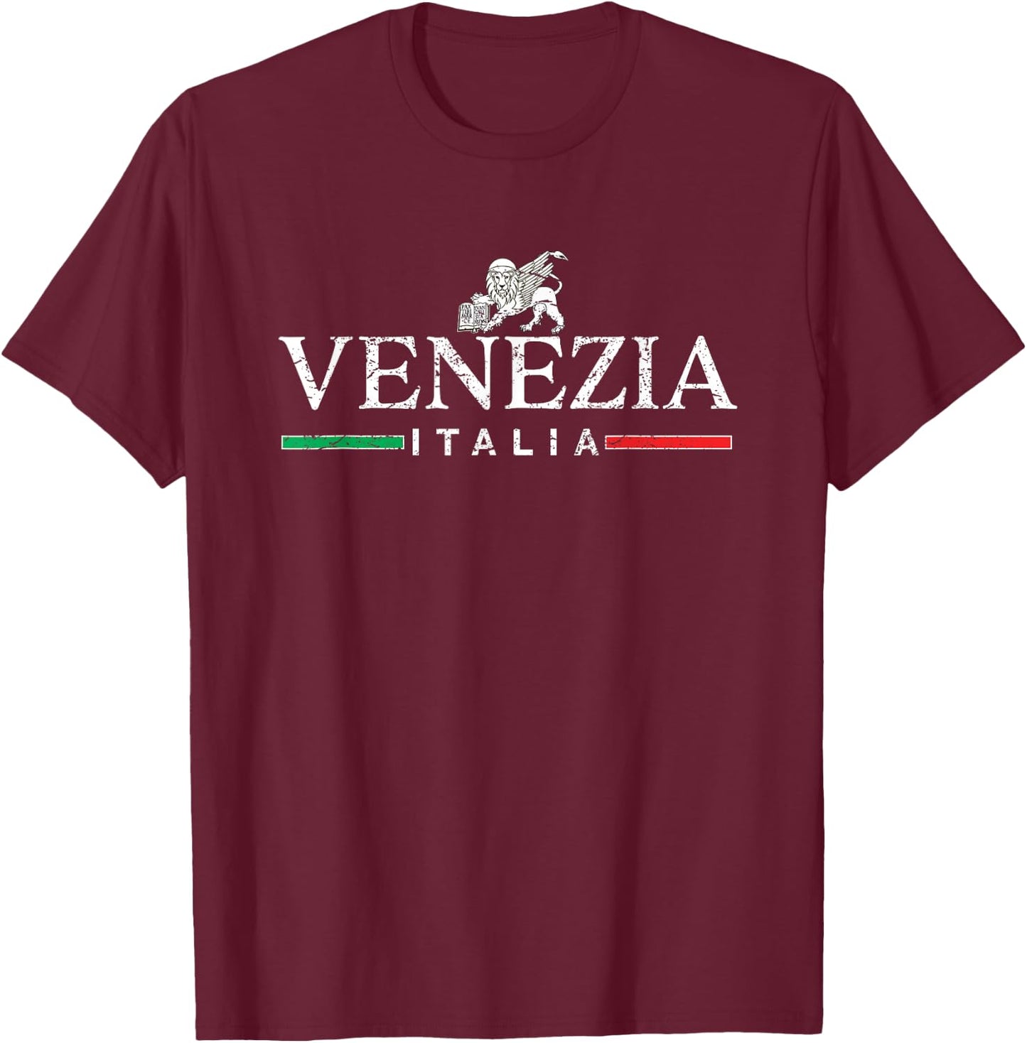 Vintage Venice Venezia T-Shirt - T-Shirt | Maroon