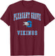 Pleasant Grove High School Vikings T-Shirt - T-Shirt | Maroon