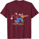 Aerosmith - Walk This Way Comic T-Shirt - T-Shirt | Maroon