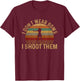 I don't wear bows i shoot them, girl archery T-Shirt - T-Shirt | Maroon