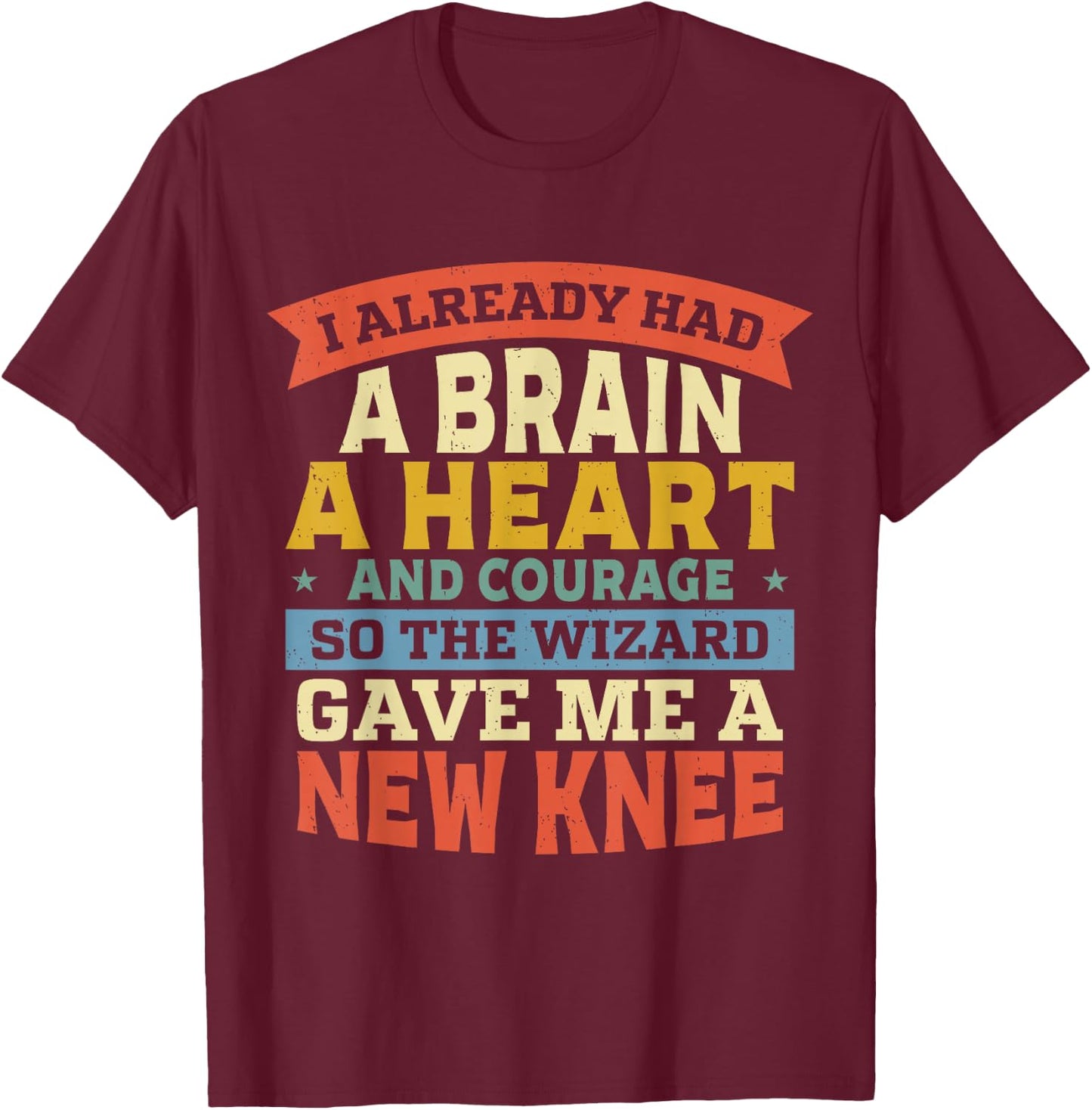 Funny Knee Surgery Recovery Knee Replacement Recovery , Small, Black T-Shirt - T-Shirt | Maroon