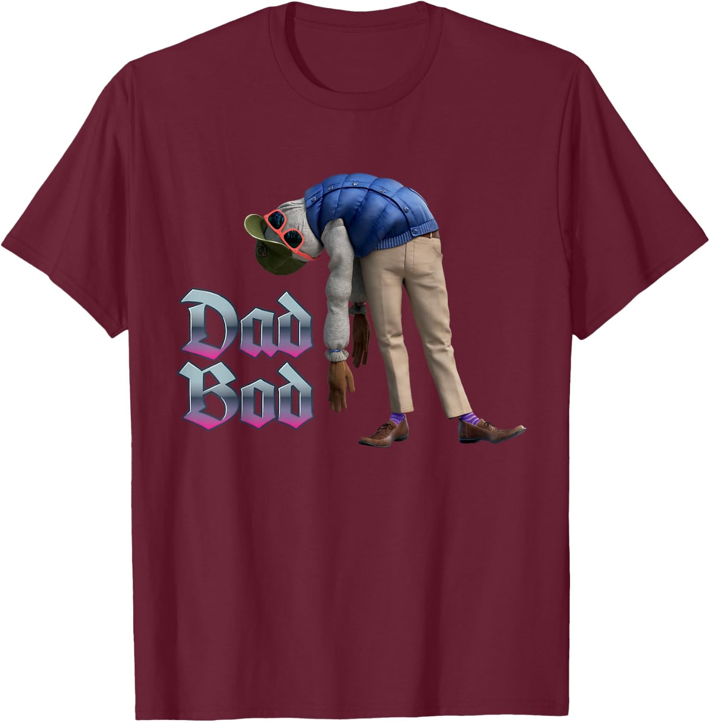 Disney and Pixar's Onward Dad Bod T-Shirt - T-Shirt | Maroon