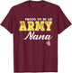 Proud To Be An Army Nana Dog Tags Military Grandmother Gifts Men Women T-Shirt - T-Shirt | Maroon