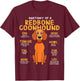 Redbone Coonhound Anatomy Funny Dog Mum Dad Gift T-Shirt - T-Shirt | Maroon