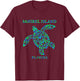 Sanibel Island Florida Sea Turtle Souvenir Boys Girls T-Shirt - T-Shirt | Maroon