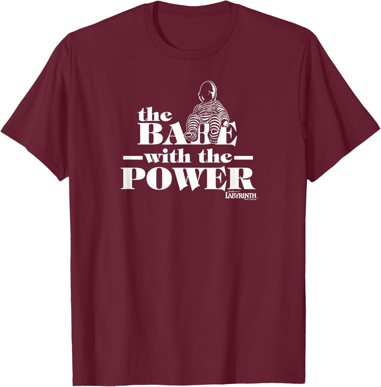 Labyrinth The Babe with The Power T-Shirt - T-Shirt | Maroon