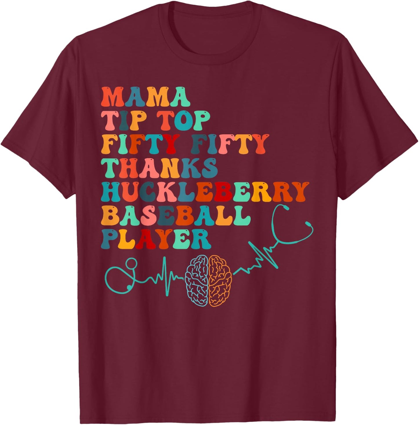 Stroke Neurosurgery Neurology Ortho Neuro Trauma Icu Nurse T-Shirt - T-Shirt | Maroon