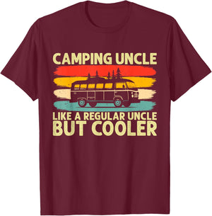 Camping Uncle like a regular Uncle Design For Camper Uncle T-Shirt - T-Shirt | Maroon
