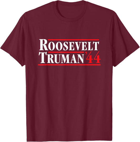 President Franklin Roosevelt 1944 - Retro 4th of July T-Shirt - T-Shirt | Maroon