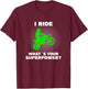 I Ride Motocross What is your Superpower Funny Dirt Bike Fun T-Shirt - T-Shirt | Maroon