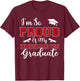 I'm So Proud Of My Kindergarten Graduates Graduation Vintage T-Shirt - T-Shirt | Maroon