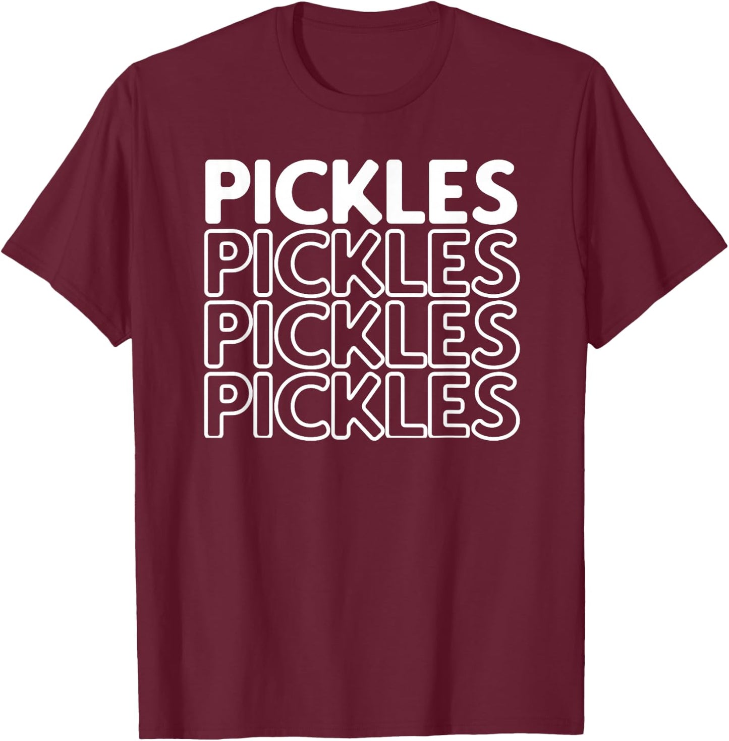 Pickles Retro Green Gift T-Shirt - T-Shirt | Maroon