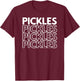 Pickles Retro Green Gift T-Shirt - T-Shirt | Maroon