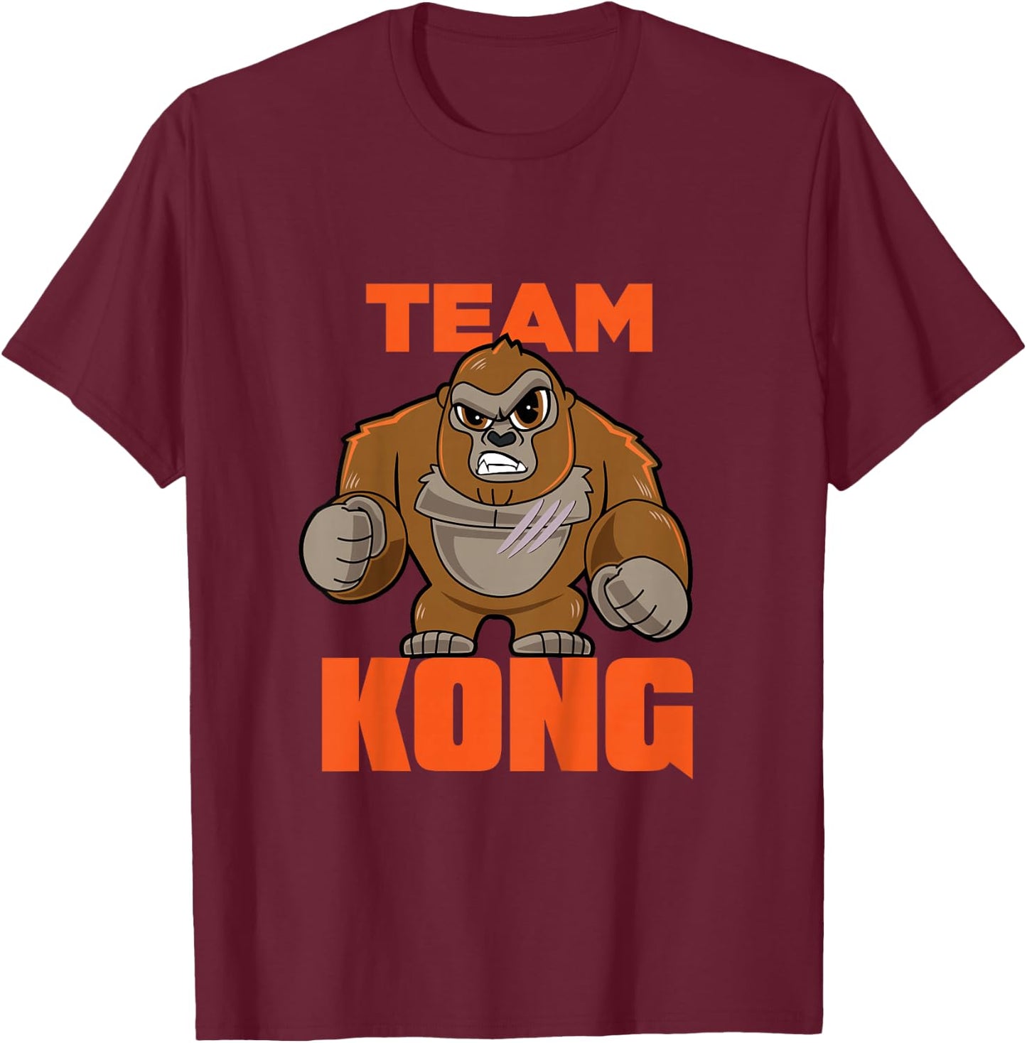 Godzilla vs Kong Official Team Kong Cute T-Shirt - T-Shirt | Maroon