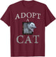 Adopt a Cat - possum , Women T-Shirt - T-Shirt | Maroon