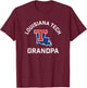 Louisiana Tech Bulldogs Arched Grandpa T-Shirt - T-Shirt | Maroon